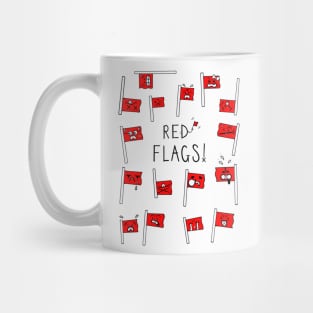 Red Flags - White Variation Mug